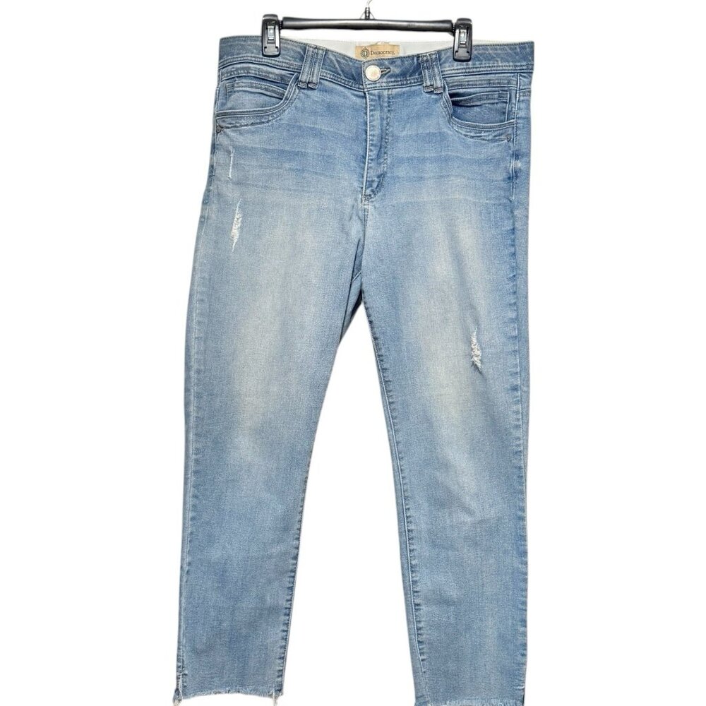 Democracy Absolution Light Wash Cropped Straight … - image 3